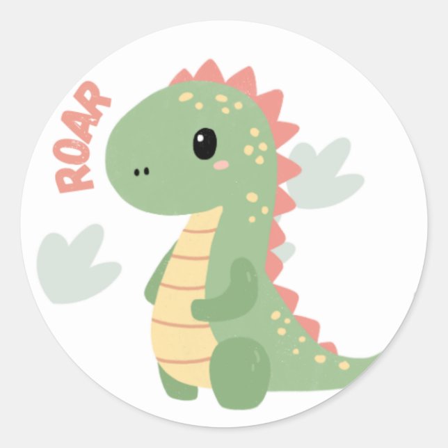 Dino vinyl sticker (Front)