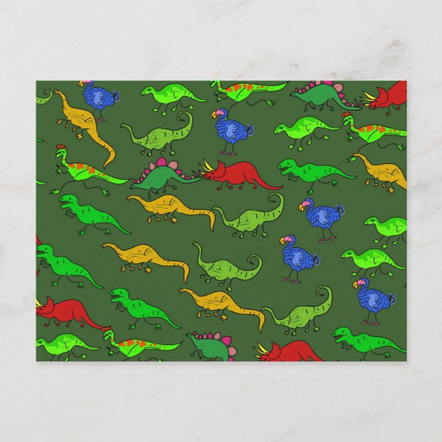 Dino Wallpaper Postcard (Front)