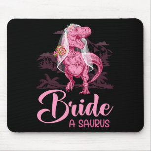 Dino Wedding Bride A Saurus Dinosaur Funny Gift Fo Mouse Mat