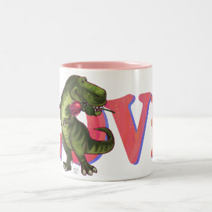 Dino with Rose Love Mug