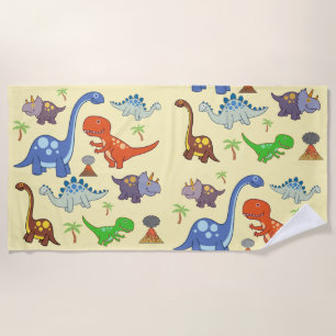Dino World Beach Towel