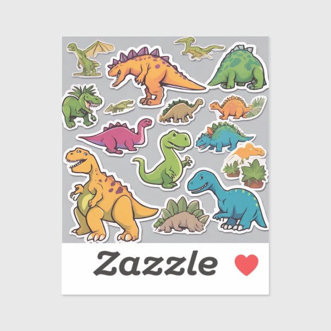 Dino World Delight Sticker Pack (Sheet)