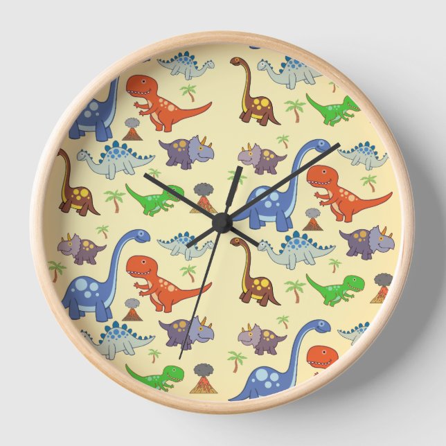 Dino World Wall Clock (Front)