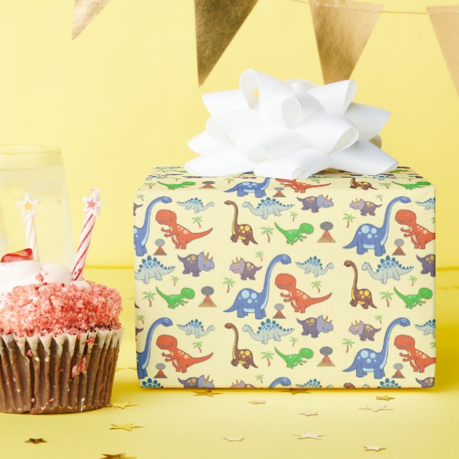 Dino World Wrapping Paper (Birthday Party)