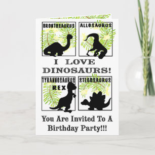 Dinobites Birthday Party Invitaitons ! Invitation