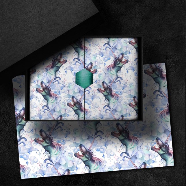 Dinocorn Clouds | Mystical Unicorn Horned Dinosaur Tissue Paper (Creator Uploaded)