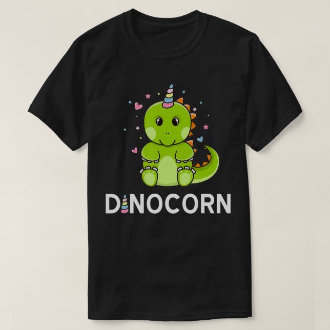 Dinocorn u2013 Funny Future Dinosaur Epert Paleont T-Shirt (Design Front)