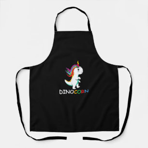 Dinocorn Unicorn Dinosaur for Dinosaur and Unicorn Apron