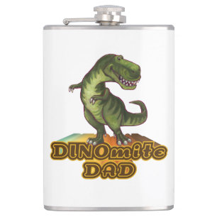 Dinomite Dad Hip Flask