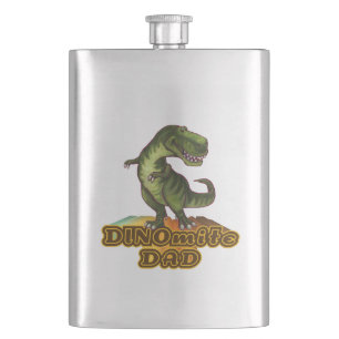 Dinomite Dad Hip Flask
