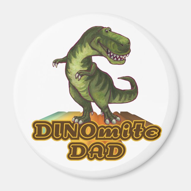 Dinomite Dad Magnet (Front)