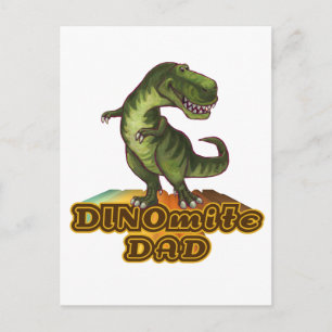 Dinomite Dad Postcard