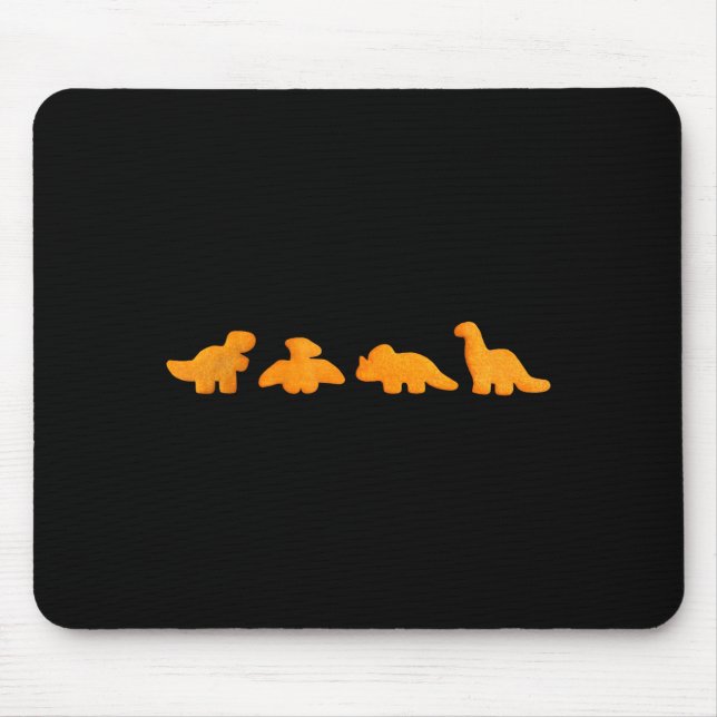 Dinos Chicken Nuggets Pattern _ Funny Realistic Di Mouse Mat (Front)