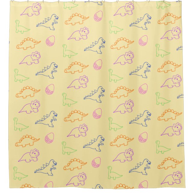 dinos shower curtains (Front)