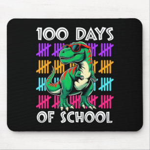 Dinosaur 100 Days Of School Teacher Student Boys K Mouse Mat