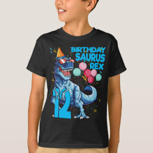 Dinosaur 12th Birthday T Rex 12 Year Old BIRTHDAYS T-Shirt