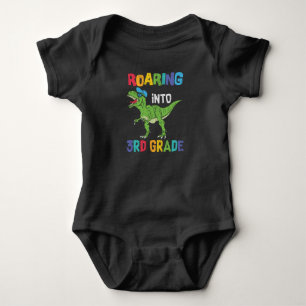 Dinosaur 3rd Grade Back to School Kids Gift Baby Bodysuit