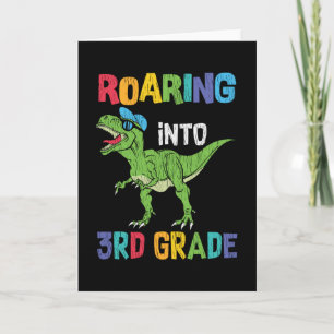 Dinosaur 3rd Grade Back to School Kids Gift Card