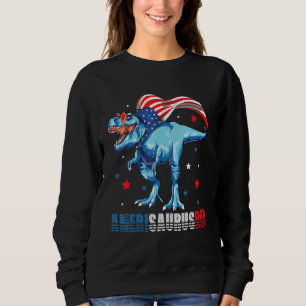Dinosaur 4th Of July Amerisaurus Rex Patriotic Sweatshirt