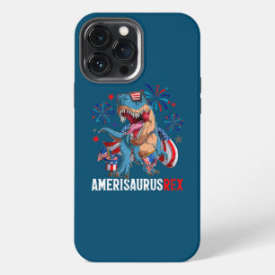 Dinosaur 4th of July Kids Boys Men Amerisaurus T iPhone 13 Pro Max Case
