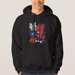 Dinosaur 4th Of July Kids Boys Men Women Dinosaur Hoodie