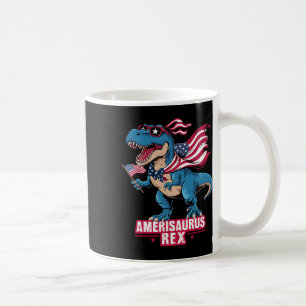 Dinosaur 4th Of July Men Women Boys Girls Amerisau Coffee Mug