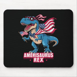 Dinosaur 4th Of July Men Women Boys Girls Amerisau Mouse Mat