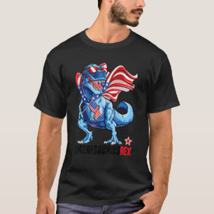 Dinosaur 4th Of July Rex  Amerisaurus American Fla T-Shirt