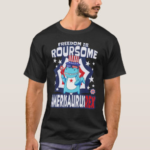 Dinosaur 4th Of July Toddler Kids Boys Men Ameris T-Shirt