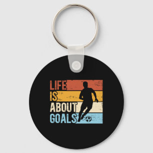 Dinosaur 5 Years Soccer 5th Birthday Key Ring