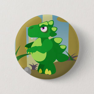 Dinosaur 6 Cm Round Badge