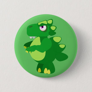 Dinosaur 6 Cm Round Badge