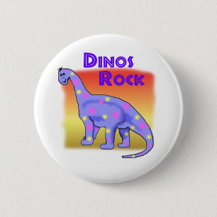 Dinosaur 6 Cm Round Badge