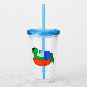 dinosaur acrylic tumbler
