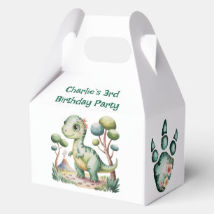 Dinosaur Adventure Boy's Birthday Party Favour Box