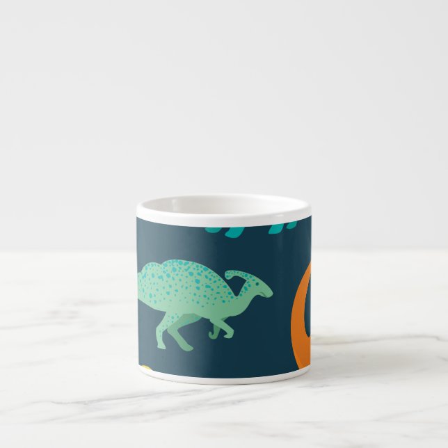 Dinosaur Adventure: Kids' Nursery Wallpaper Espresso Cup (Front)