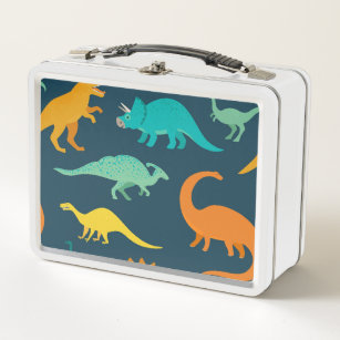 Dinosaur Adventure: Kids' Nursery Wallpaper Metal Lunch Box