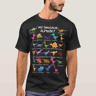 Dinosaur Alphabet A Z T-Shirt