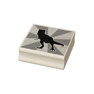 Dinosaur angry T-rex for kids who love dinos Rubber Stamp