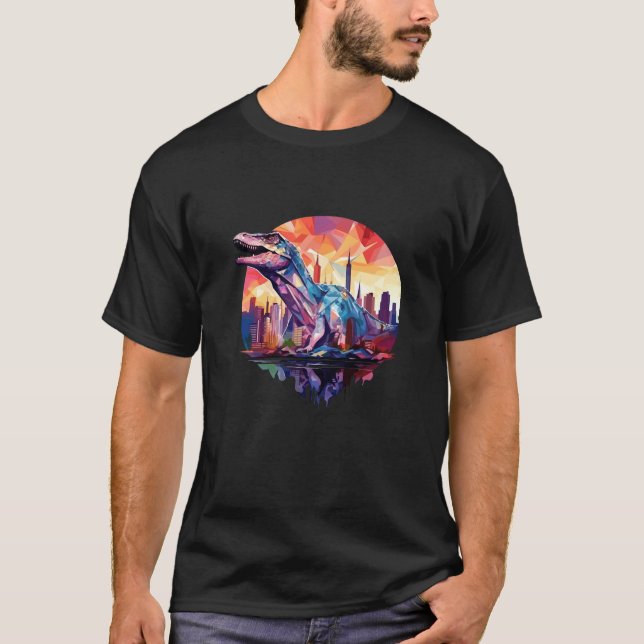 Dinosaur Animal World Wild Beast Predator Creature T-Shirt (Front)