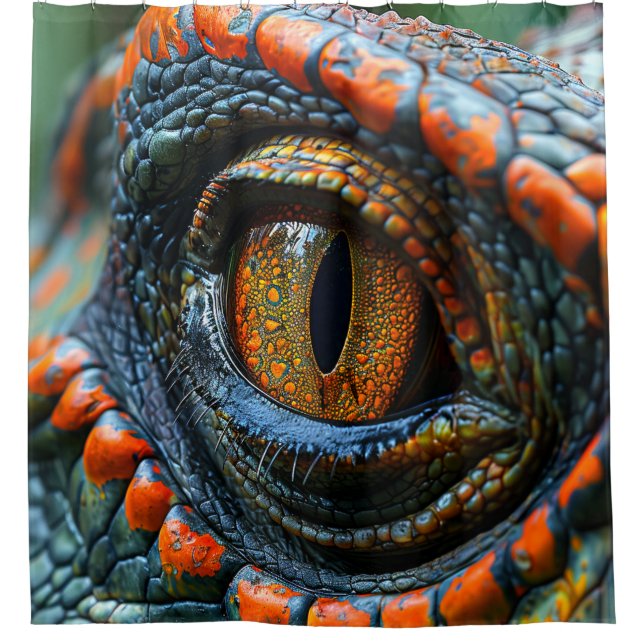 Dinosaur Art Shower Curtain (Front)