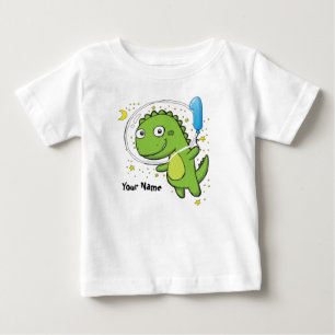 Dinosaur Astronaut 1st Birthday Baby T-Shirt