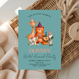 Dinosaur Astronaut 1st Birthday Invitation