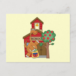 Dinosaur at School t-shirts and Gifts Postcard