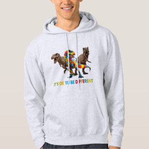 Dinosaur Autism Awareness design features a dinosa Hoodie