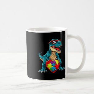 Dinosaur Autism Awareness Puzzle Pieces Boys Kids  Coffee Mug