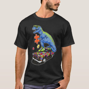 Dinosaur Autism Kids Dinosaur T Rex Cute Boys T-Shirt