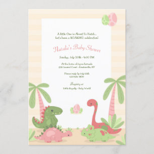 Dinosaur Babies Baby Shower Invitation