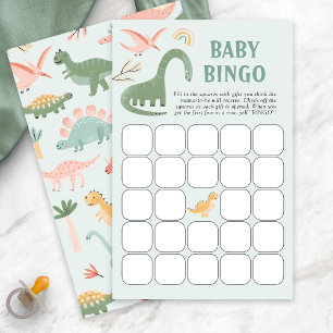 Dinosaur Baby Bingo Game