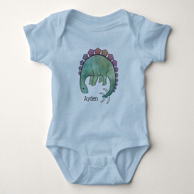 Dinosaur Baby Bodysuit (Front)
